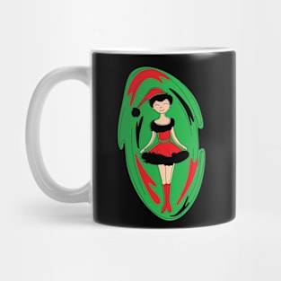 Abstract print art style Mrs Mug